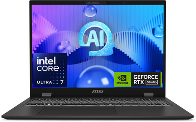 MSI Prestige 16 Studio AI PC Intel Core Ultra 7 155H - (32 GB/1 TB SSD/Windows 11 Home/6 GB Graphics) Prestige 16 AI Studio B1VEG Thin and Light Laptop(16 inch, Stellar Gray, 1.6 Kg)