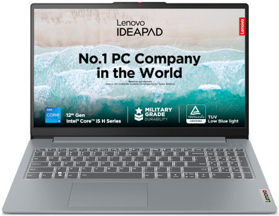 Lenovo Ideapad Intel Core i5 12th Gen 12450H - (16 GB/512 GB SSD/Windows 11 Home/4 GB Graphics) 15IAH8 Thin and Light Laptop(15.6 Inch, Arctic Grey, 1.62 kg, With MS Office)