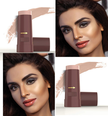 tanvi27 ,Full Coverage Foundation stick Natural Finish pan Stick Foundation Lightweight Concealer(peach rose, 30 ml)