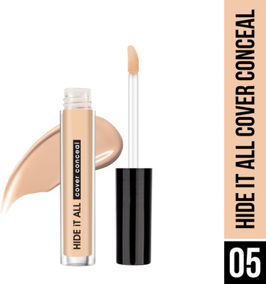 Hilary Rhoda Hide It All Cover Conceal | With Shea Butter | Matte Finish & High Coverage Concealer(Beige - Shade 5, 3.7 ml)