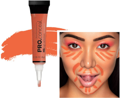 GFSU - GO FOR SOMETHING UNIQUE Orange Pro Conceal High-Definition  Concealer(Orange, 8 ml)
