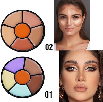 AFARAXIA Contour concealer Palette Longlasting Texture Concealer for all skin type set Concealer(Muliti color, 30 ml)