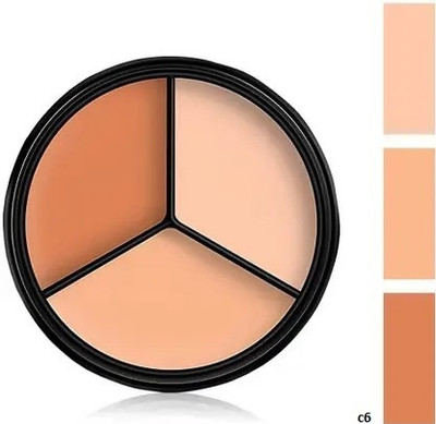 Morbee 3-in-1 Full Cover Concealer Makeup Palette Cream c6 Concealer(MULTICOLOUR, 30 g)