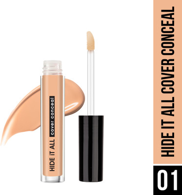 Hilary Rhoda Hide It All Cover Conceal | With Shea Butter | Matte Finish & High Coverage Concealer(Ivory - Shade 1, 3.7 ml)