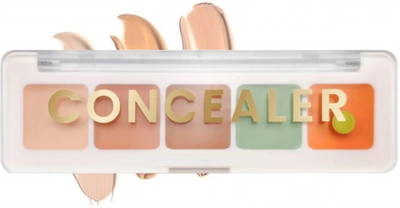 ADJD 5 Color Pocket Size Concealer Palette Shade-1 Concealer Foundation(Multicolor, 10 g)