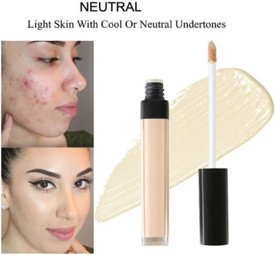 AFARAXIA Full Coverage concealer for Dark Circles Face Skin Makeup Light  Concealer(Ivorey, 12 ml)