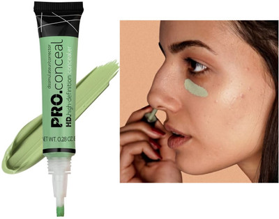 SILDUST Pro Face Concealer for a Natural Look Concealer(GREEN, 8 g)