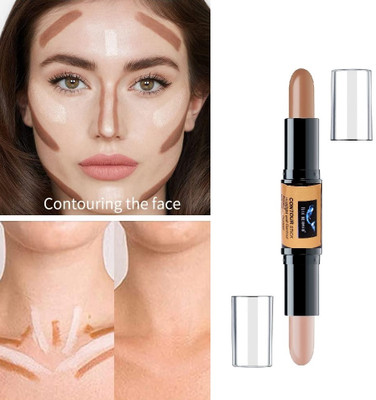 BLUEMERMAID 2 IN 1 Contour stick high pigment formula Concealer(MULTI COLOR, 8 g)