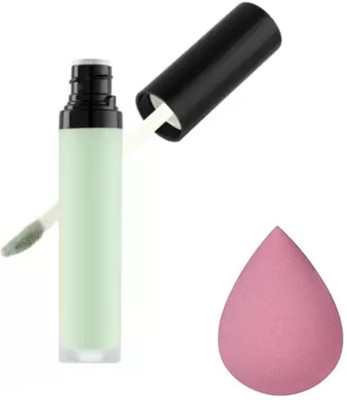WECHARMERZ Liquid Light Weight Concealer Full Coverage With Makeup Sponge Concealer(Green, 6 g)