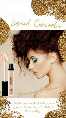 PERLENTE Full Coverage High Defenition Liquid  Concealer(BEIGE, 6 ml)
