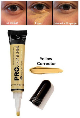 Herrlich YELLOW CONCEALER MATTE FINISH WATERPROOF FORMULA Concealer(YELLOW, 8 g)