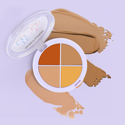 MATTLOOK True Cover Conceal Correct Contour Palette Ultra-Smooth Longlasting Texture Concealer(03 Whipped Cream, 12 g)