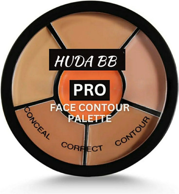huda.bb Multicolour 6shades, waterproof long lasting concealer plate with eyliner pen Compact(MULTICOLOR, 15 g)