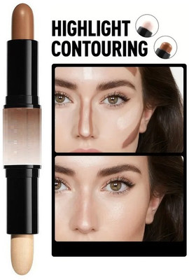 NADJA Dual-ended Highlight and Contour Stick Creamy Texture Concealer(BEIGE, COFFE, 8 g)