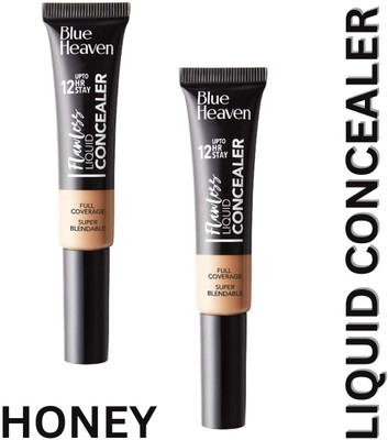 BLUE HEAVEN GET BRIGHT LIQUID CONCEALER 8ML EACH PACK OF 2 Concealer(HONEY 301, 16 ml)