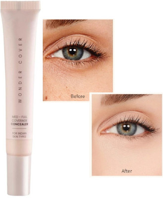 Latixmat Liquid Full Coverage with Matte finish  Concealer(Light Beige, 12 ml)