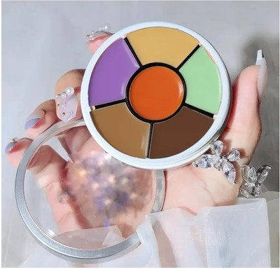 AFARAXIA Creamy matte 6 color conelaer palette Concealer(MULTICOLOR, 2 g)