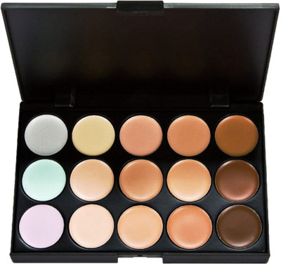 EVERERIN Korean 15 Colors Cream Contour Face Concealer Palette  Concealer(multi color, 30 ml)