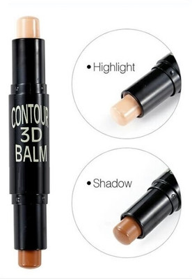 MYEONG Matte 3D Highlight Contour Stick Concealer(Nutty, Beige, 6.2 g)