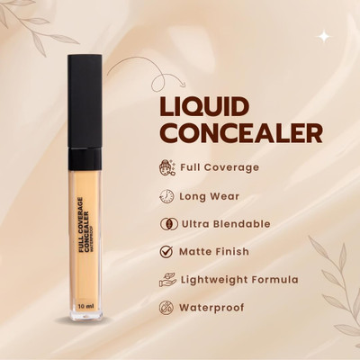 USBK Liquid Light Weight Concealer With Full Coverage | Concealer(beige, 7 ml)