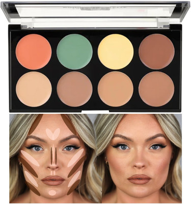 DARVING Ultra Base Concealer Palette 8 Shade Concealer(MULTI COLOR, 16 g)