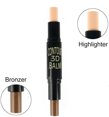 KAIASHA Face Concealer long lasting Highlighters 2 in 1 Concealer Contour Stick Concealer(BEIGE, 10 g)