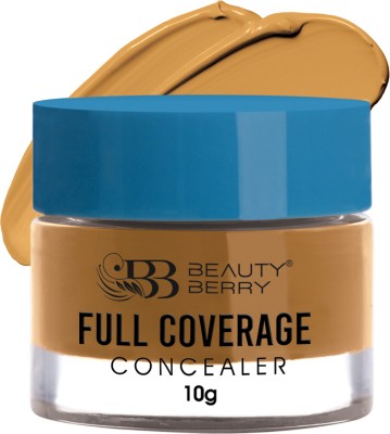 Beauty Berry Full Coverage Concealer Long Lasting & Waterproof Infused with Jojoba Seed Oil Concealer(Contour, 10 g)