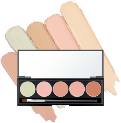 tanvi27 Professional Creamy Concealer 5 Color Palette Cover Blemishes, Dark Circles Concealer(MULTI COLOR, 16 g)