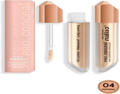 Your Beauty Maliao PRO Conceal Oil Control Waterproof Long Lasting High Coverage Concealer(Shade 04- Natural, 10 ml)