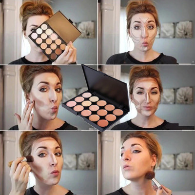BLUEMERMAID PERFECT LOOK 15 COLOR CONCEALER PALETTE FOR WOMEN WITH NATURAL GLOW Concealer(MULTI COLOR, 22 g)