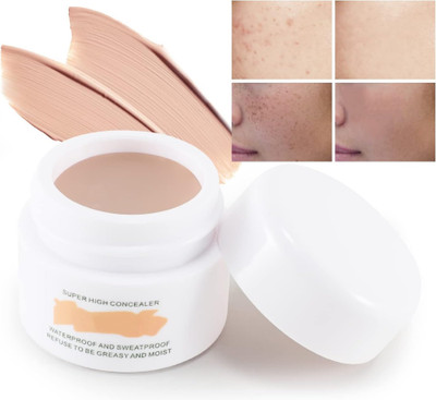 Jiwoo Full Coverage | Waterproof | Lond Lasting | Creamy  Concealer(CHIN, 12 g)