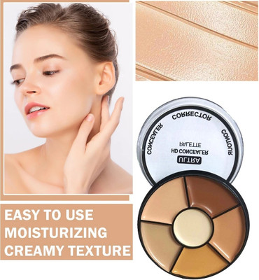 Neycare creamy concealer palette waterproof long lasting easy to use perfect looking Concealer(MULTI COLOR, 18 ml)
