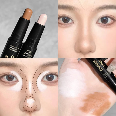 GABBU 2-IN-1 Contour Stick Makeup,Cream Dual-Ended Highlight Contour Stick Concealer(MULTICOLORS, 6.2 g)