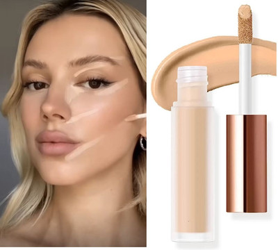 GABBU waterproof Long-Lasting Full Coverage Concealer Of DarkCircles Concealer(Natural Ivory, 6 ml)