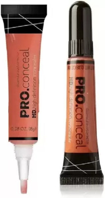 Arcanuy Pro Conceal High-Definition  Concealer(orange, 8 ml)