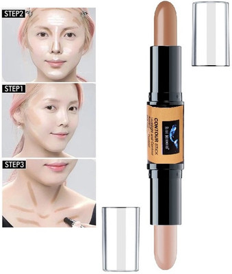 BLUEMERMAID 2 IN 1 CONTOUR STICK BEST WATERPROOF FORMULA Concealer(MULTI COLOR, 8 g)