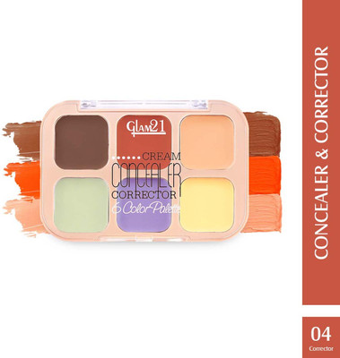 Glam21 Cream Concealer Corrector Palette - 04 Concealer(Corrector, 9 g)
