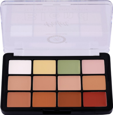 FASHION COLOUR Perfect Blend Palette for Correcting, Highlighting & Contouring | 12 Shades Concealer(Shade-01, 15 g)