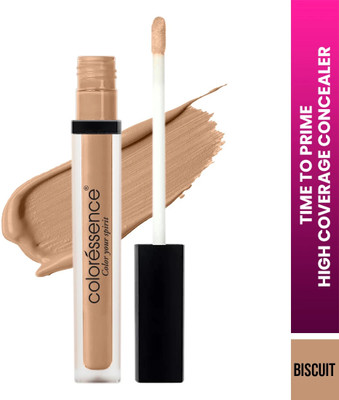 COLORESSENCE Time to Prime Liquid Concealor|Matte Effect|Full Coverage|Easy Application F3 Concealer(Biscuit, 4.5 ml)