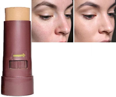 AFARAXIA Waterproof Smudge Proof Rollon Panstick Matte Finish Formula Foundation Concealer(beige, 15 g)