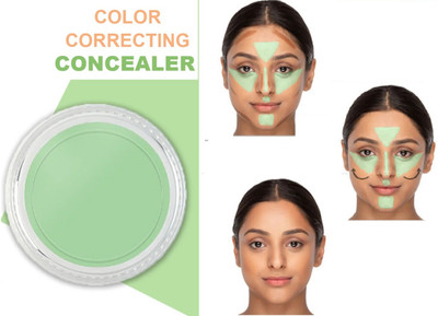 GABBU Professional Cover Dark Circles Fully Coverage Concealer.(green). Concealer(green, 6 g)