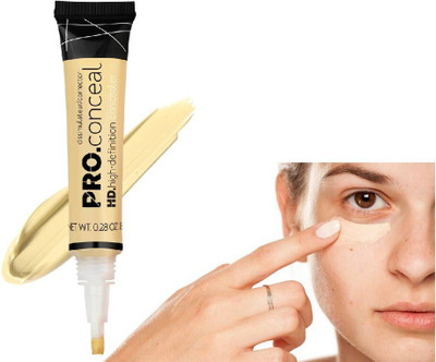 Herrlich PROCESSIONAL FACE BEST YELLOW CONCEALER MATTE FINISH WATERPROOF FORMULA Concealer(YELLOW, 8 g)