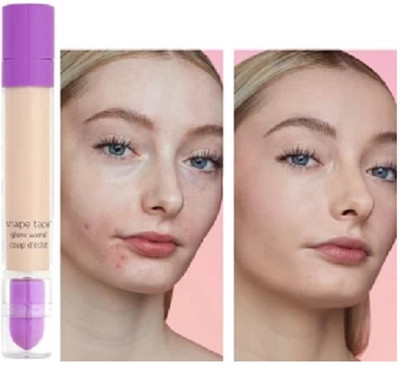 HUZURLU Long Lasting High Coverage HD Concealer Contour Blender  Concealer(BEIGE, 6 ml)