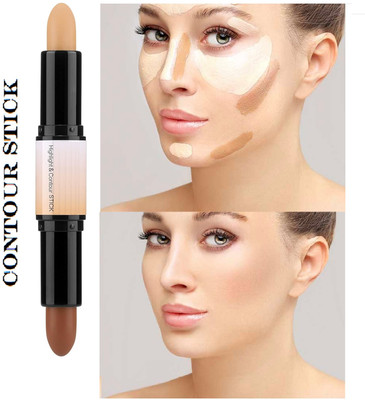 USBK 2 IN 1 Highlighter And Concealer Contour Stick Concealer(MULTI-COLOR, 24 g)