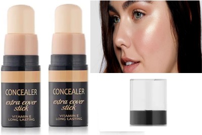 AFARAXIA soft and creamy texture Super pigmented Stick highlighter Concealer(natural, 12 g)