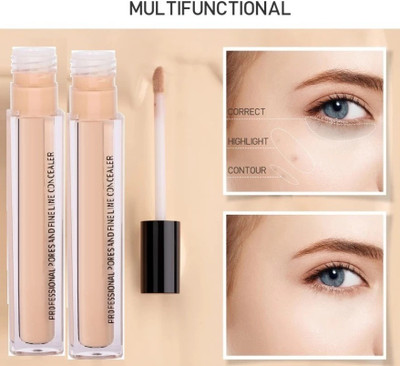 manasona HD Spotless Liquid Concealer Waterproof Eye Dark Circles Full Coverage Cream Concealer(NATURAL, 10 ml)