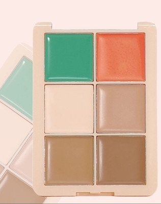 ADJD flawless 6 in 1 base with highliy coverage cream conceale palette  Concealer(MULTI COLOUR, 12 g)