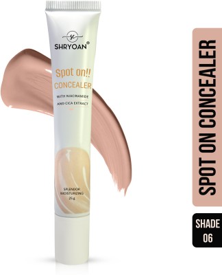 Shryoan Spot on Concealer I Full Coverage & Waterproof With Niacinamide & Cica Extract Concealer(Shade - 06, 25 g)