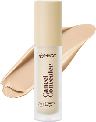 MARS SPF50 PA++++Cancel Concealer with Radiant Natural Finish|Medium to High Coverage Concealer(03-Dreamy Beige, 6 ml)