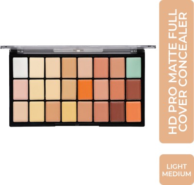 Half N Half HD PRO Matte Full Cover Concealer Palette CL-07-02 Concealer(02-LIGHT-MEDIUM, 20.5 g)